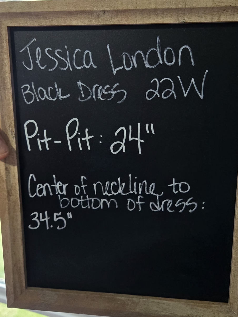 Jessica London Sleek Black Sleeveless Dress 22W Like New Condition! - Picture 6 of 6